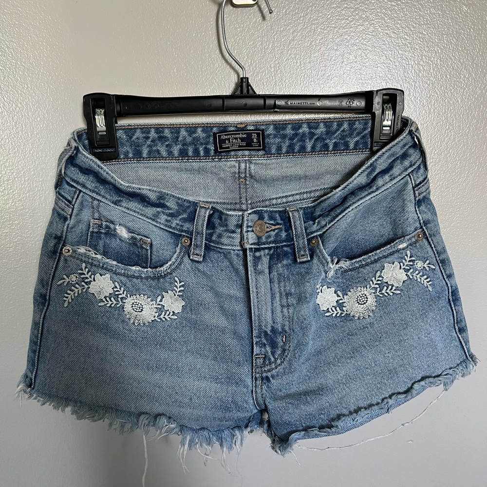 Abercrombie & Fitch Harper Mid Rise Jean Short